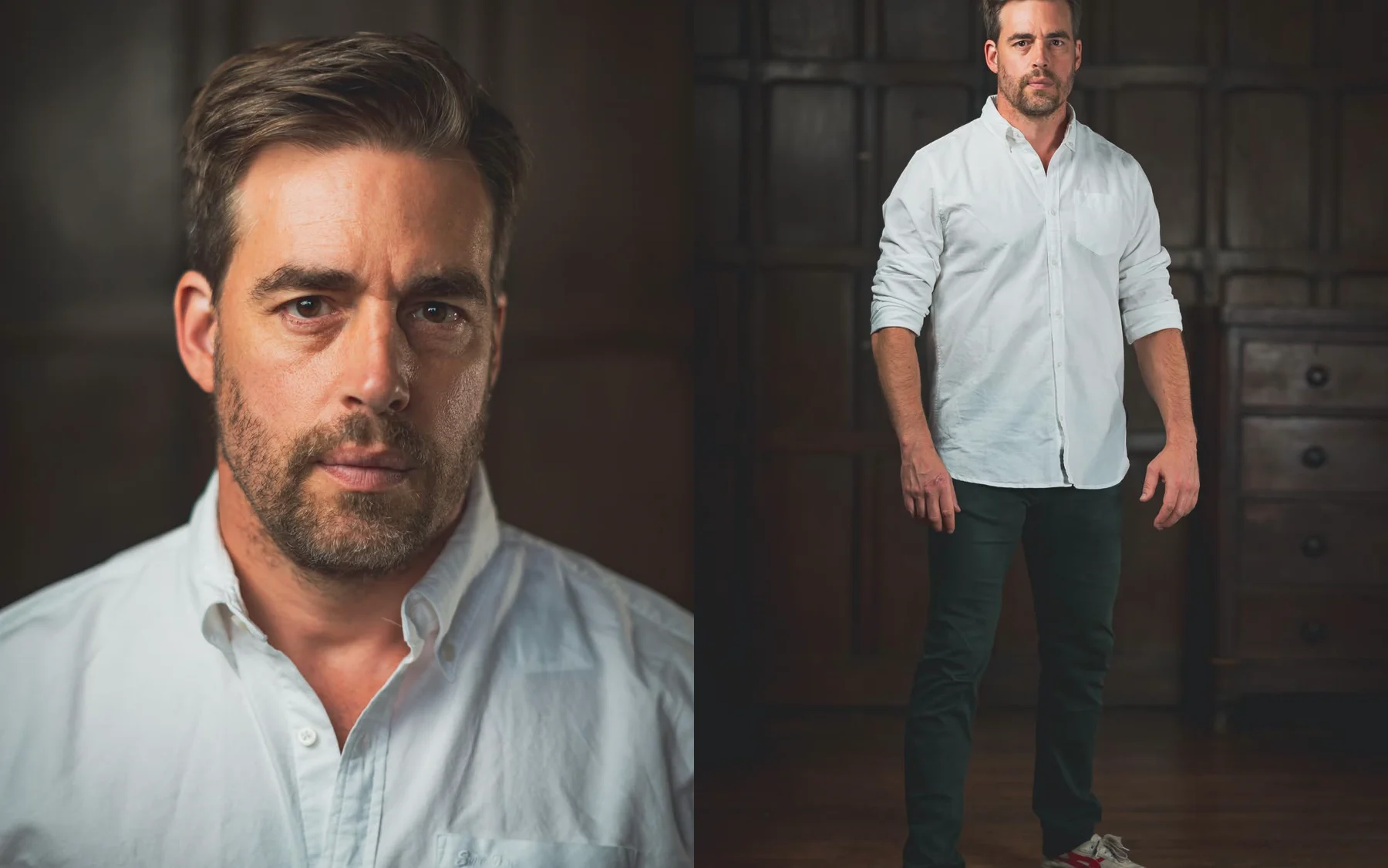 Andy Eadie headshot and full length professional stills